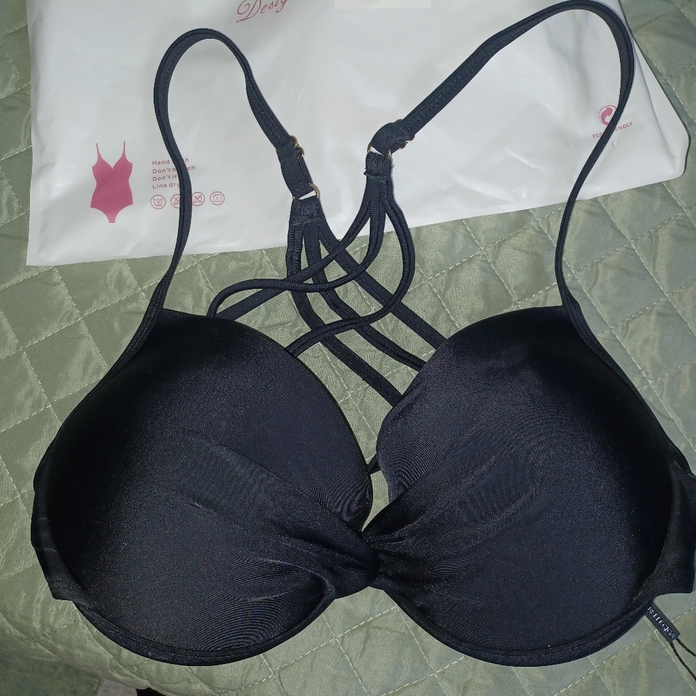Elegant Black Women's Bathing Suit Top